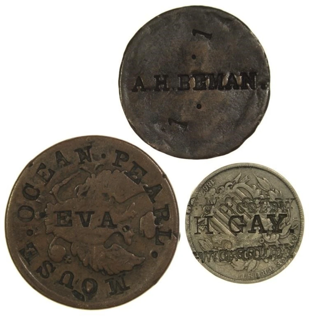 Counterstamped Coin Trio