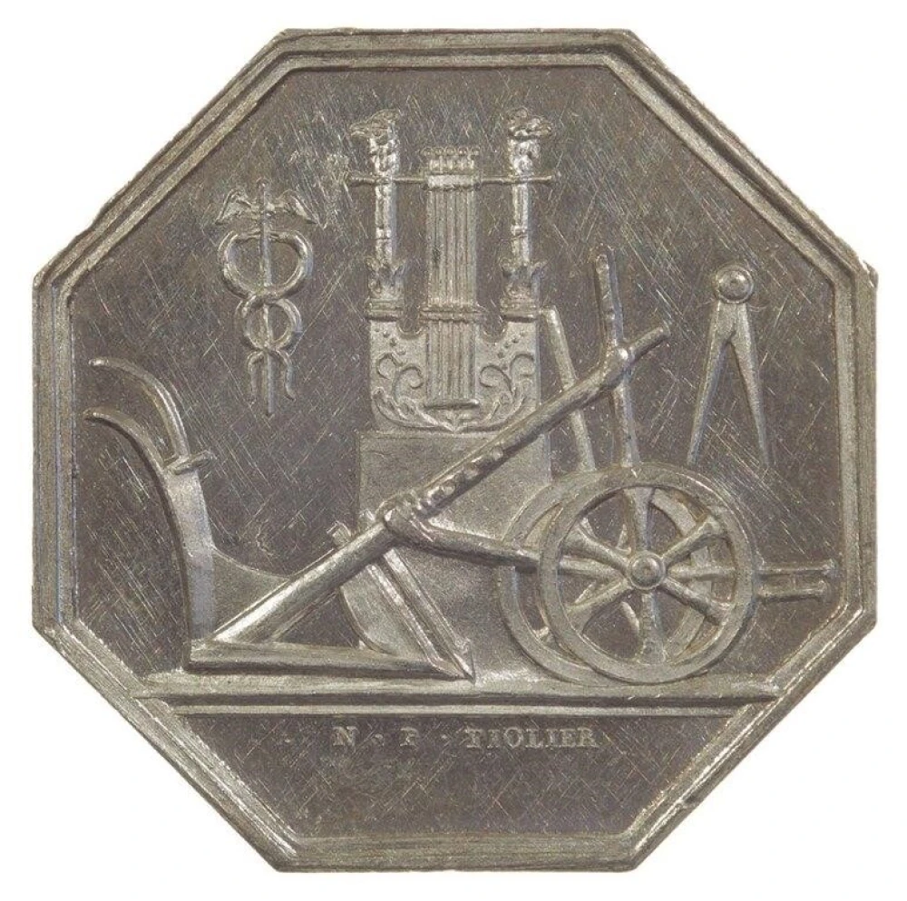 France. Uncirculated 19th-Century Silver Jeton