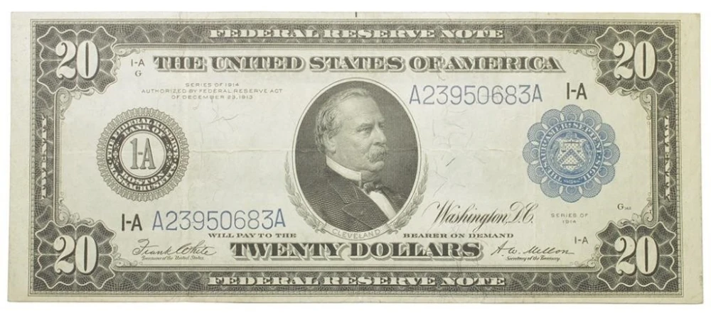 1914 $20 Federal Reserve Note