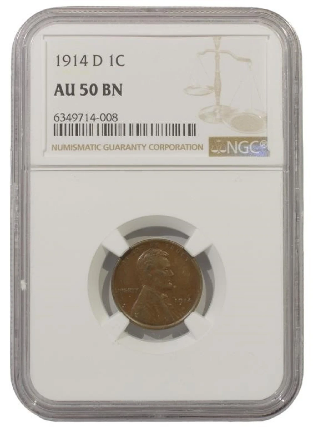 About UNC Key 1914-D Lincoln Cent