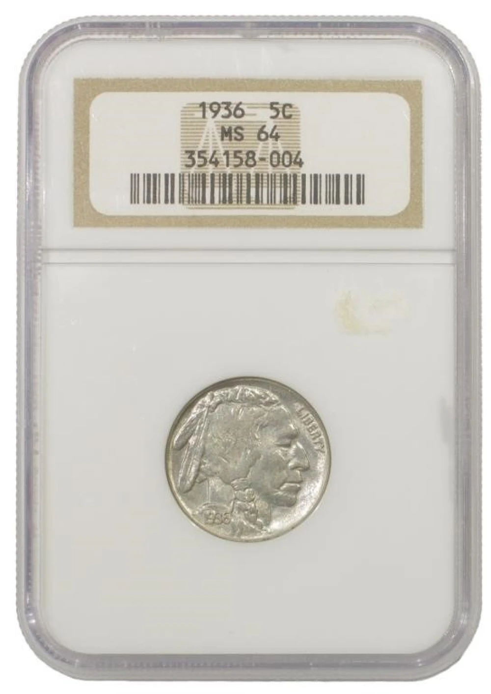 MS-64 1936 Buffalo Nickel