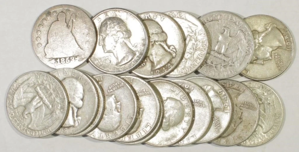 18 Piece Silver Quarter Lot