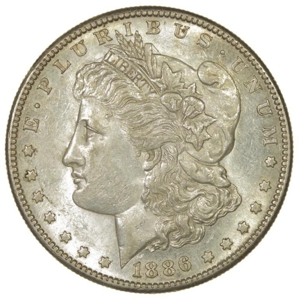 Borderline UNC 1886-S Morgan Dollar