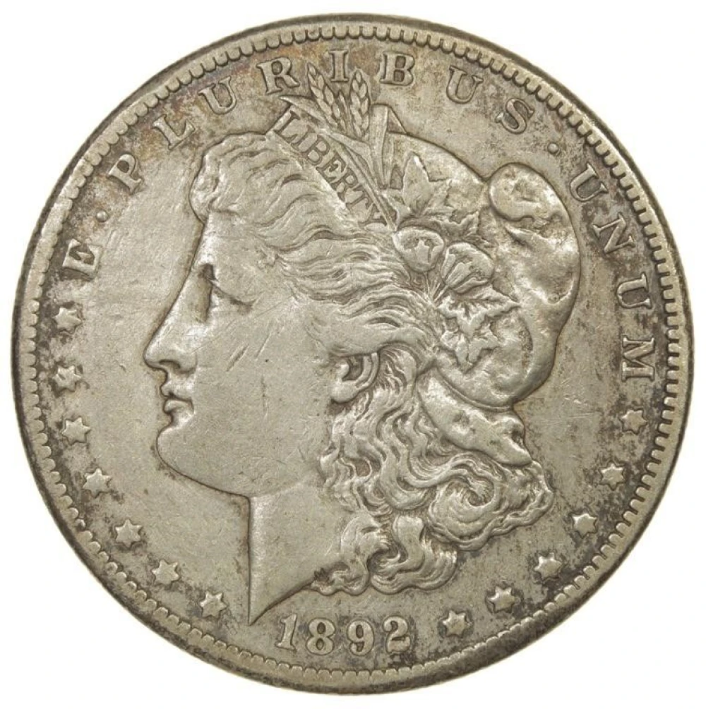 A 2nd EF 1892-CC Morgan Dollar