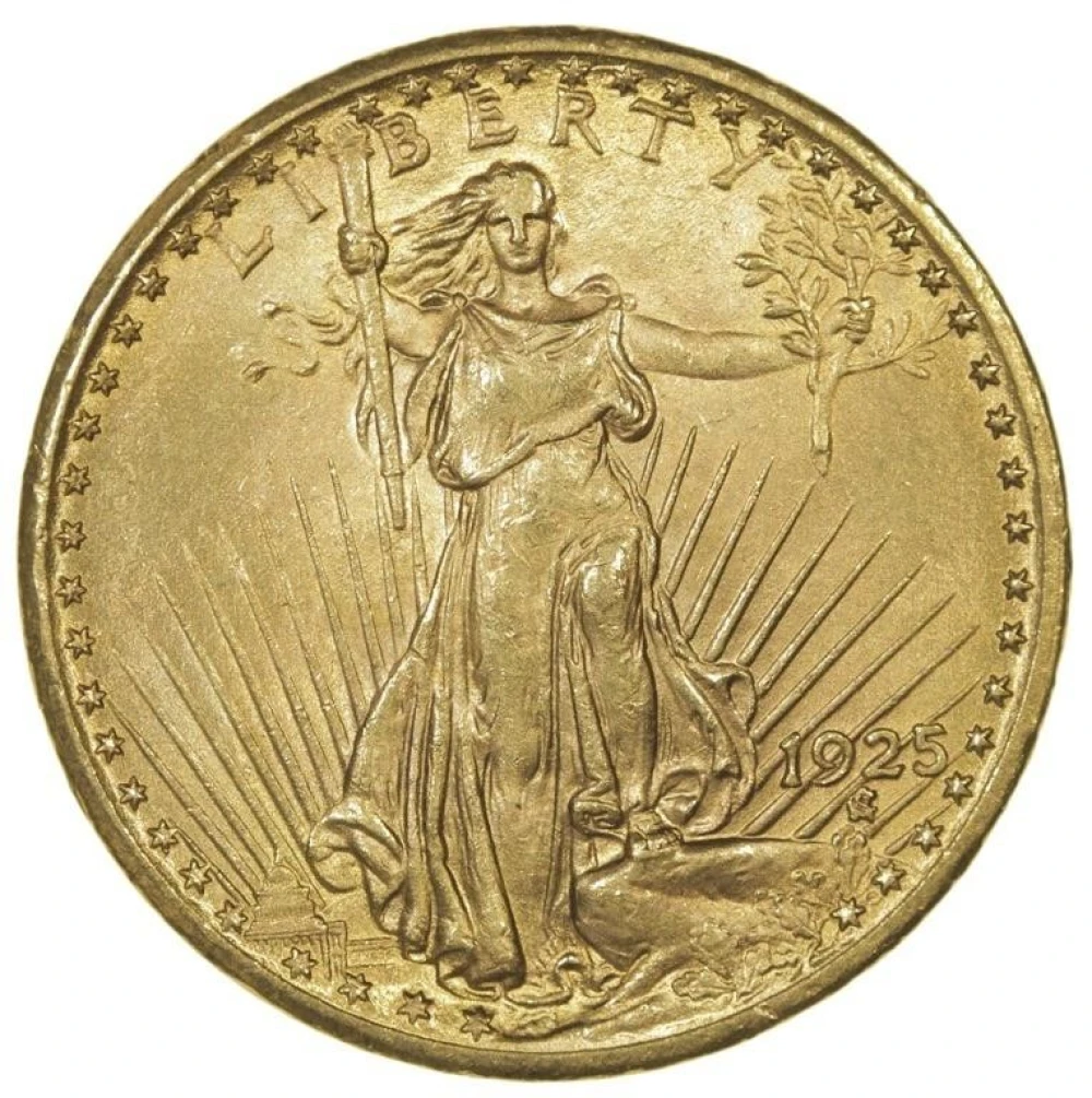 1925 $20 St.Gaudens Gold