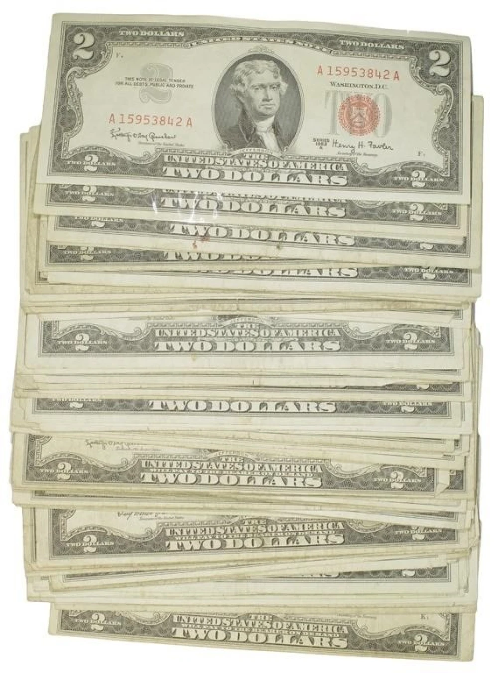 80+ Pieces Of Red Seal $2 Notes