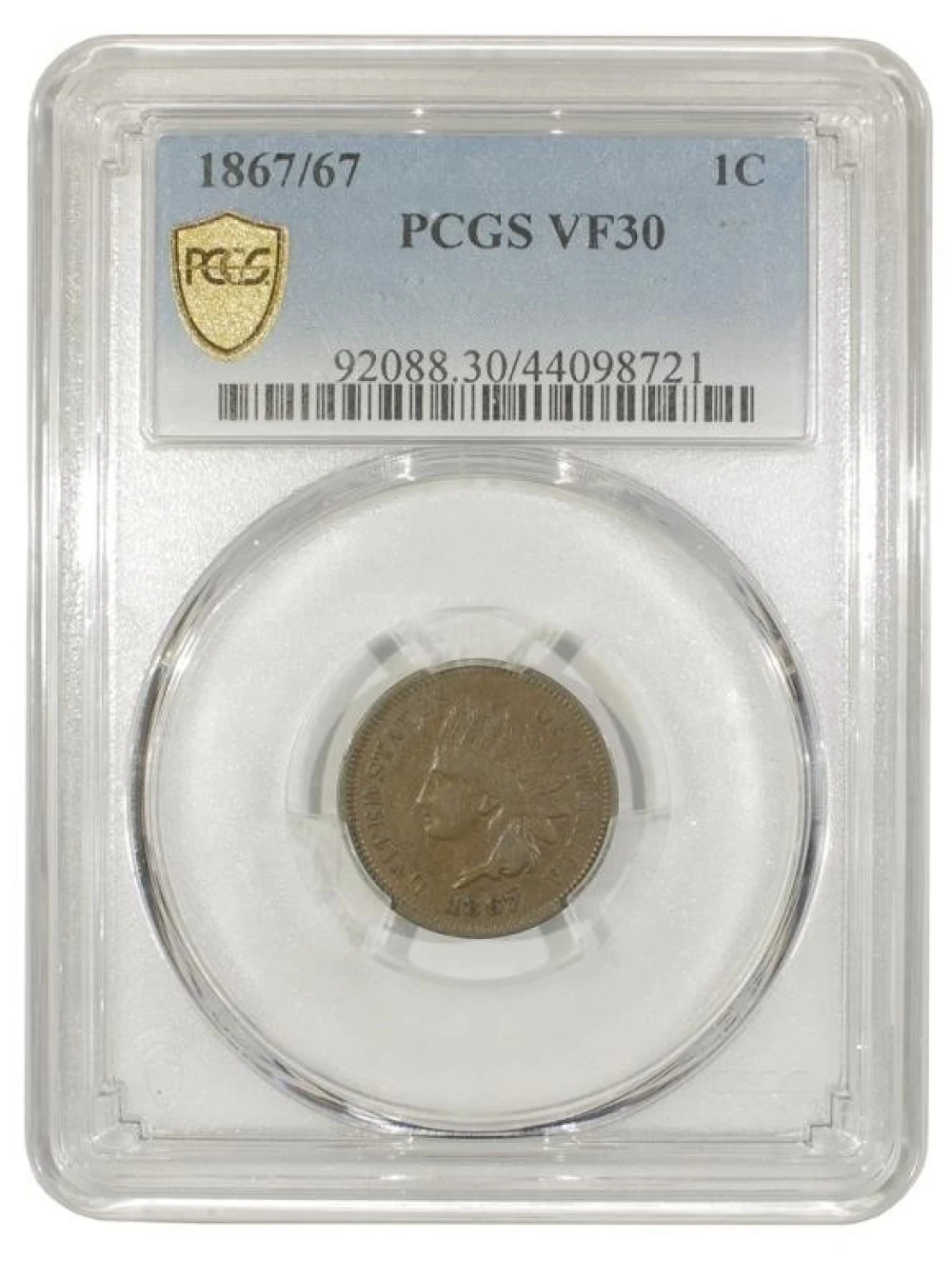 Another Popular 1867/67 Indian Cent