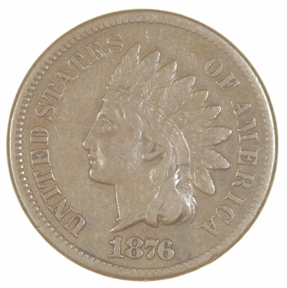 Very Fine 1876 Indian Cent