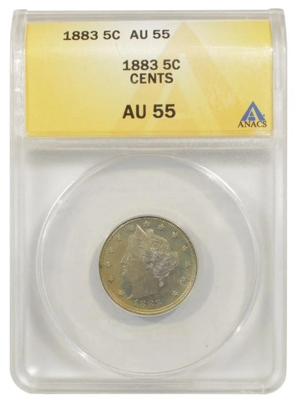 1883 With Cents Liberty Nickel