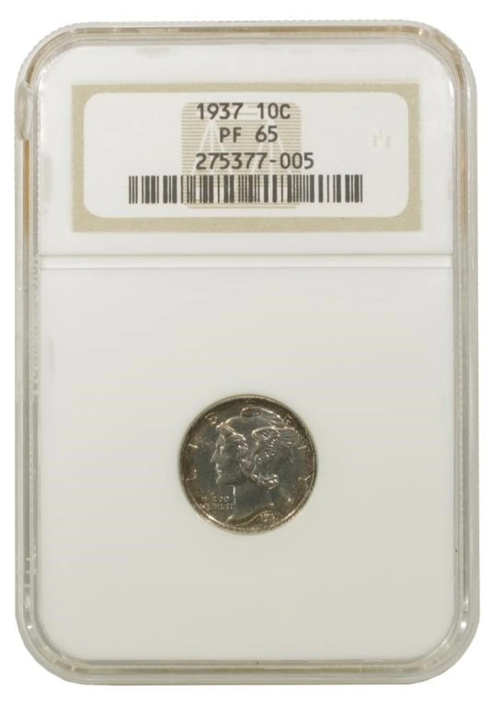 Gem Proof 1937 Mercury Dime