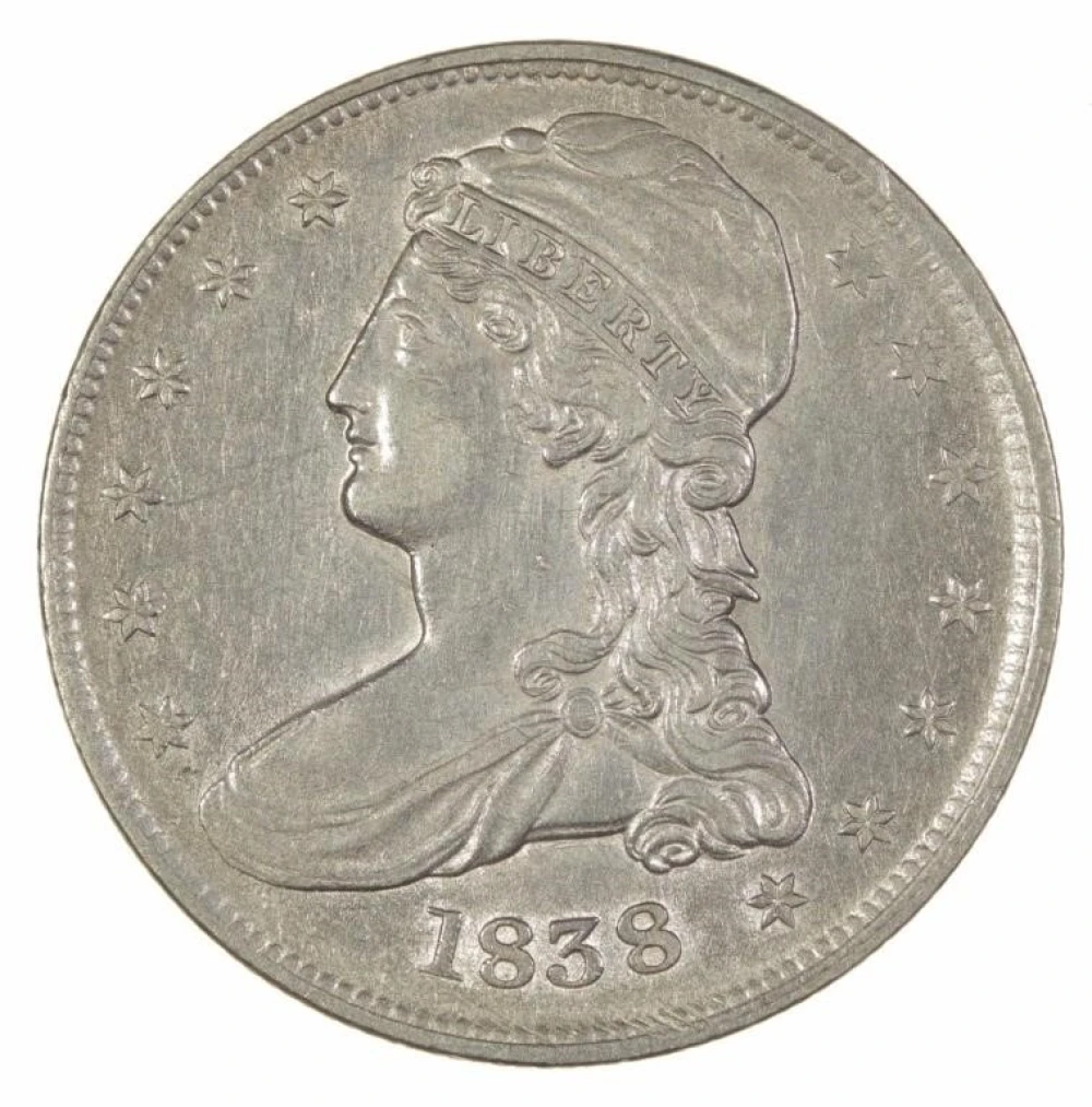 1838 Reeded Edge Half Dollar