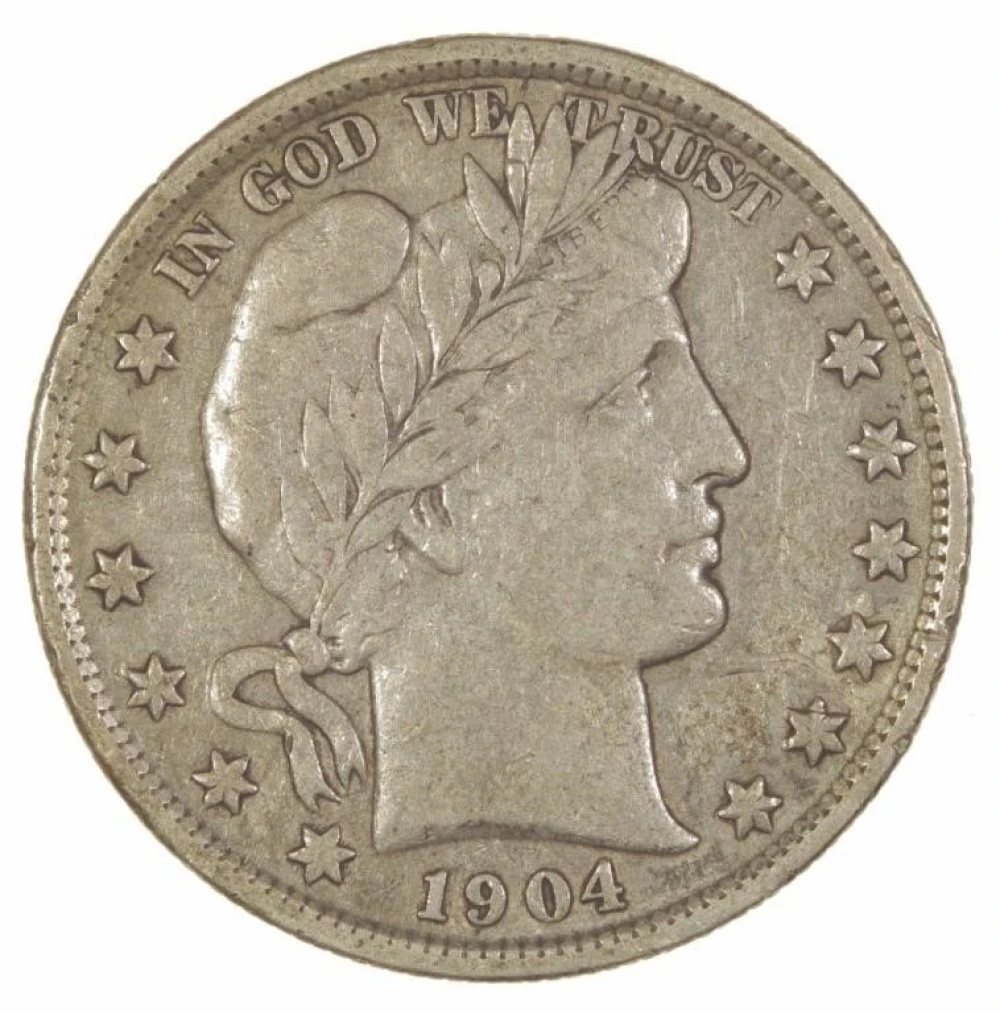 Original 1904 Barber Half Dollar