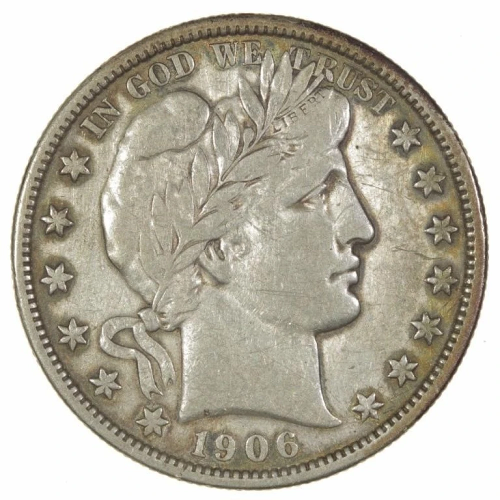 VF 1906 Barber Half Dollar