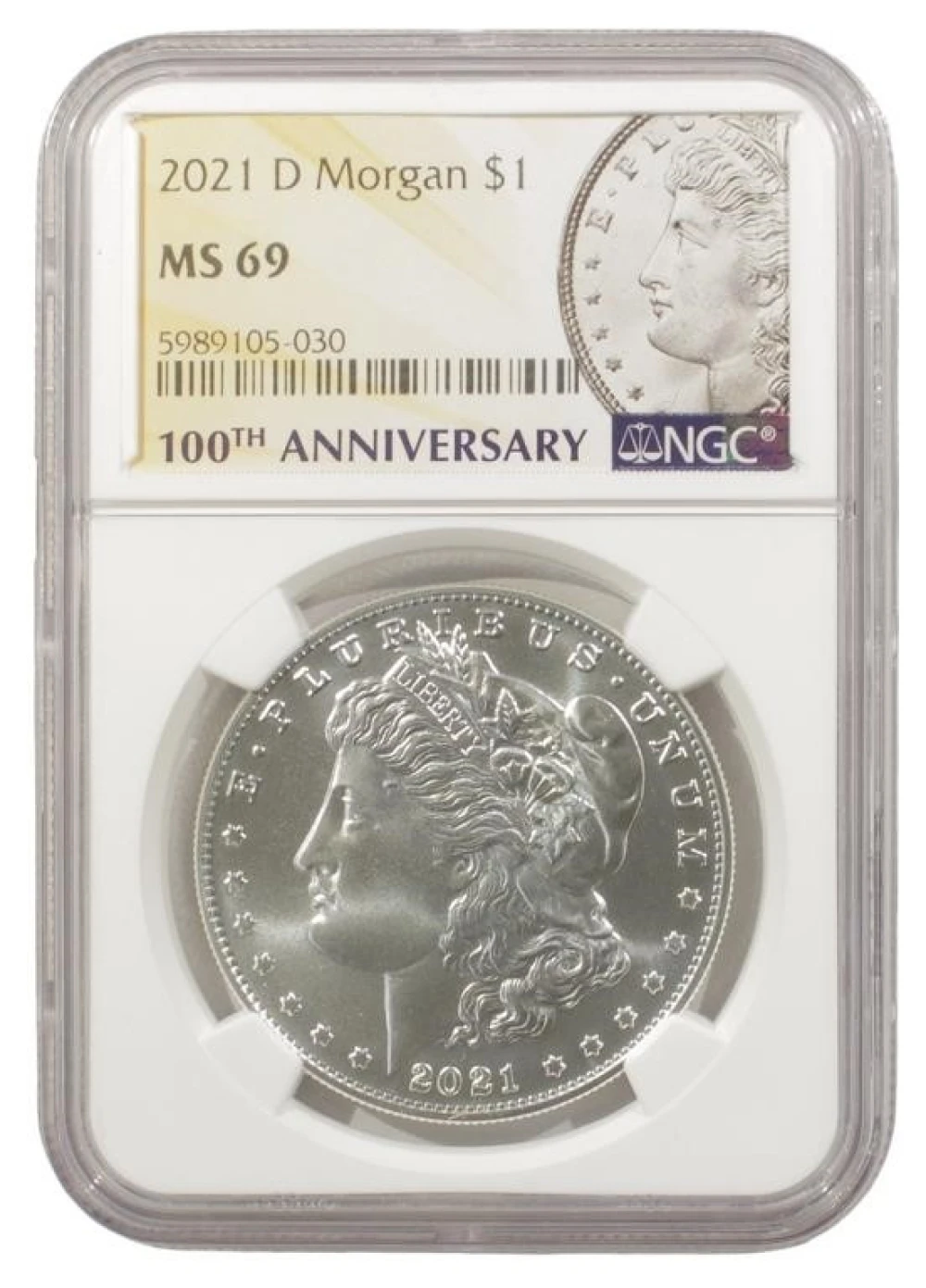 Near Perfect 2021-D Morgan Dollar