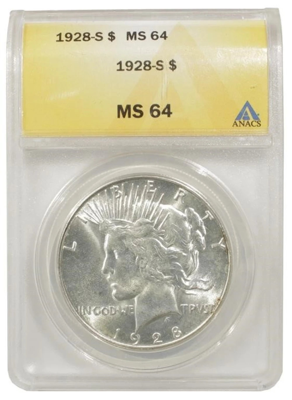 Near Gem 1928-S Peace Dollar