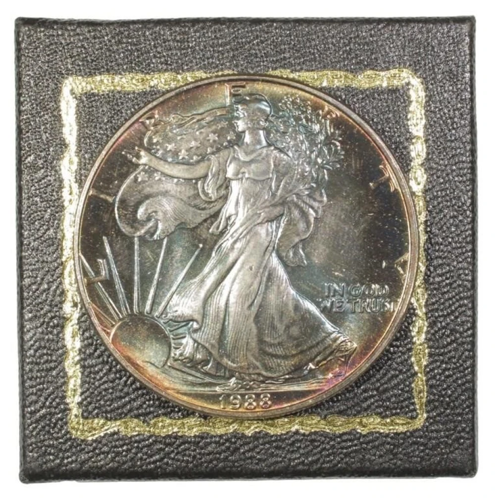 1988 Toned Gem BU Silver Eagle