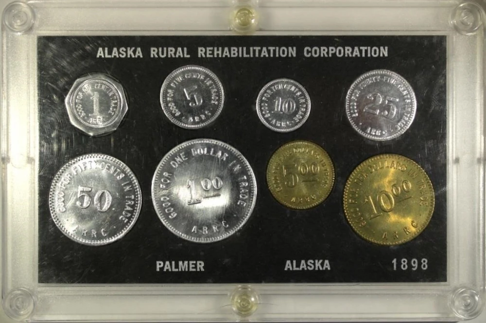 1935-1985 Alaska RRC Restrike Token Set