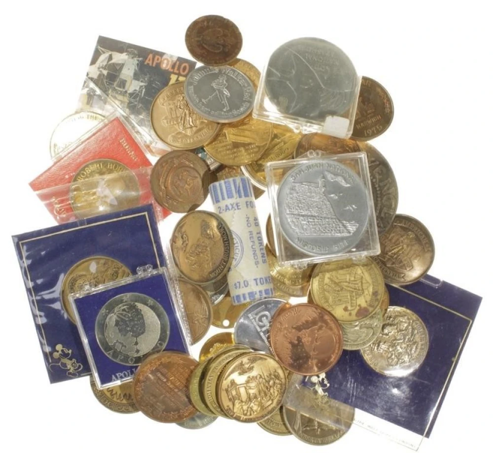 90 Piece Token Lot