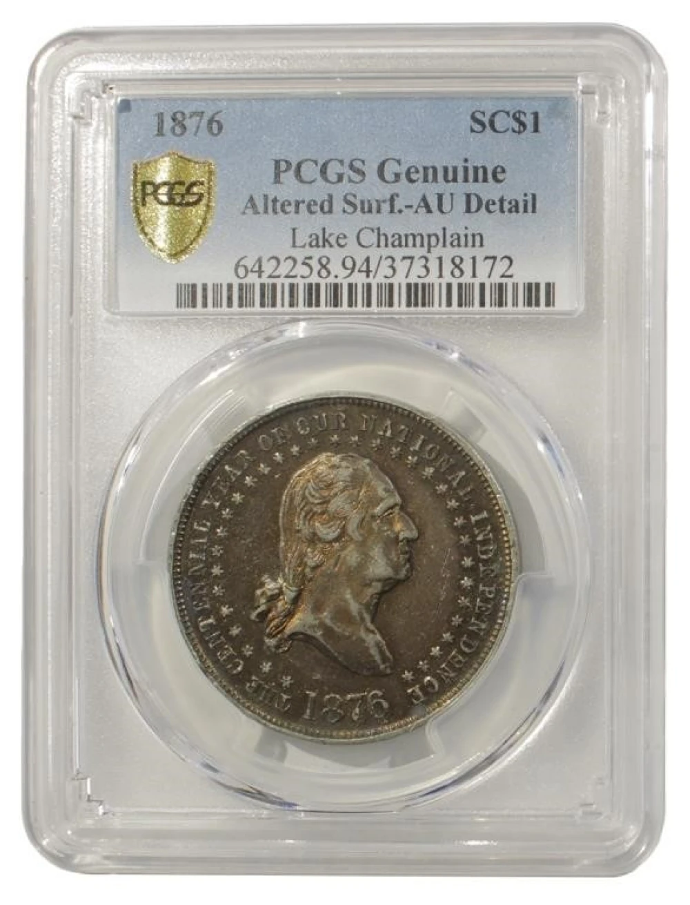 1876 Lake Champlain So Called Dollar