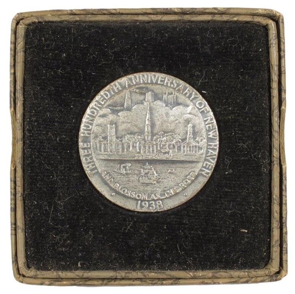 1938 300th Ann. New Haven CT Town Medal