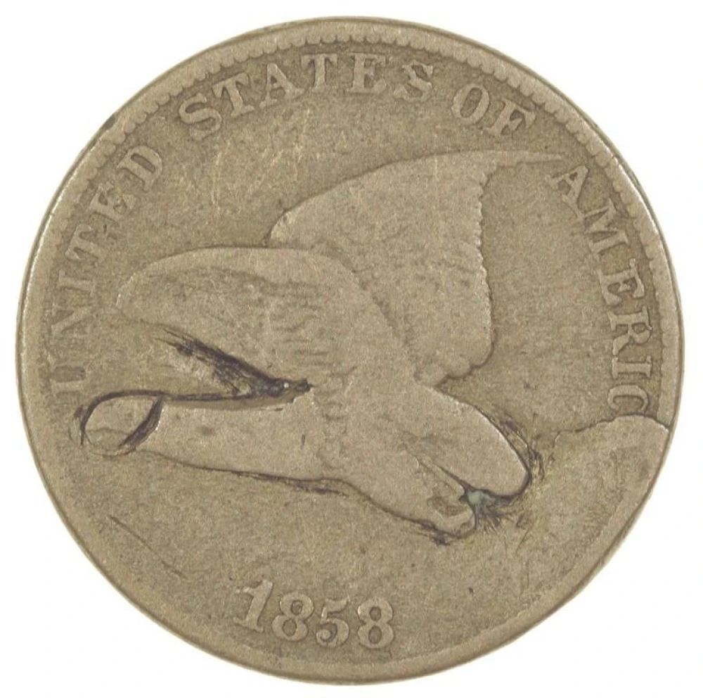 1858 Hobo Style Flying Eagle Cent