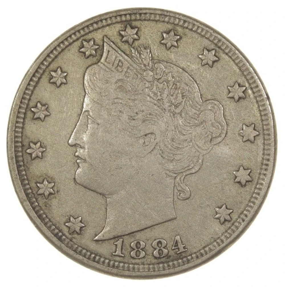 1884 Liberty Nickel Counterstamp