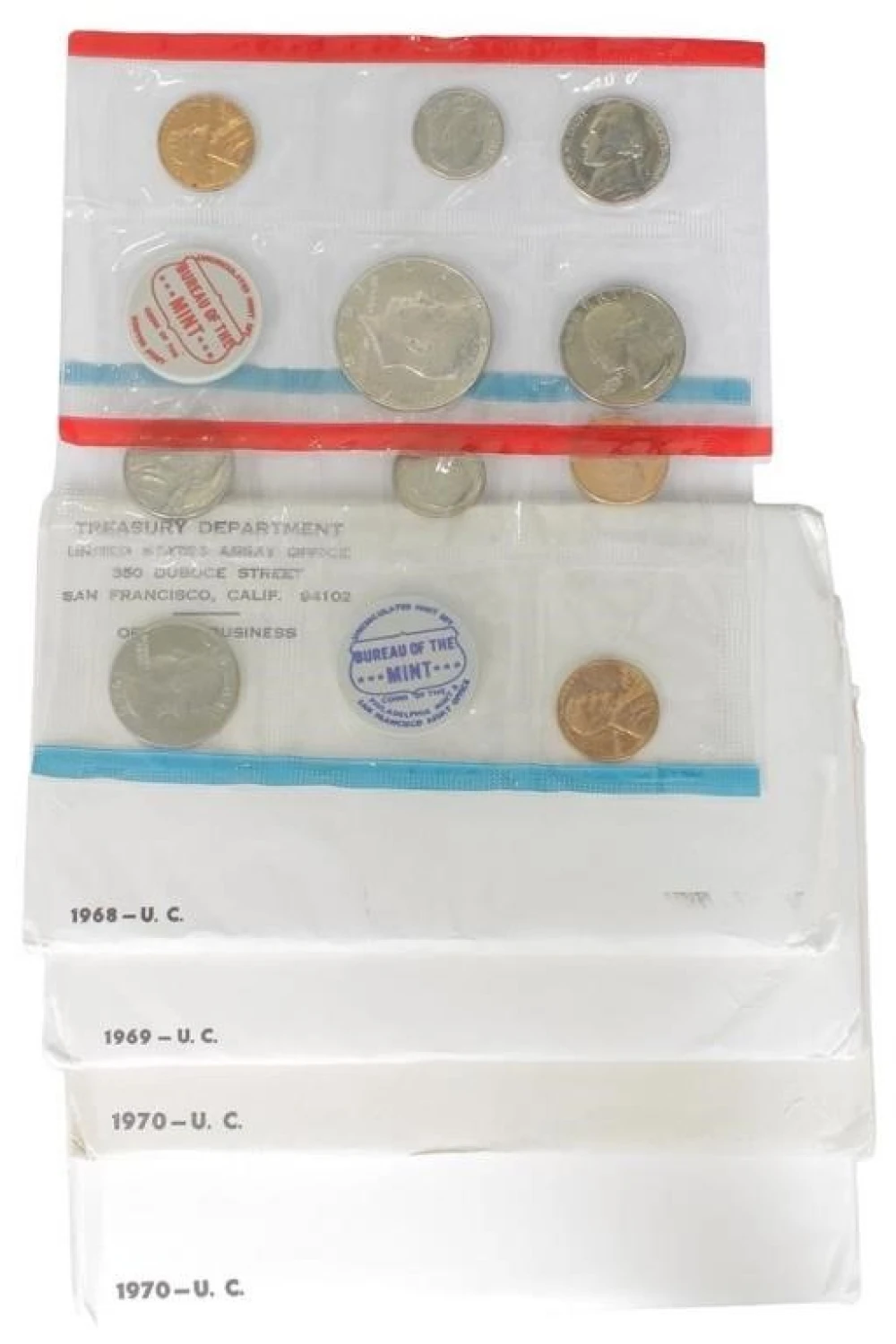 Group of 5 1960'sand 1970's Mint Sets
