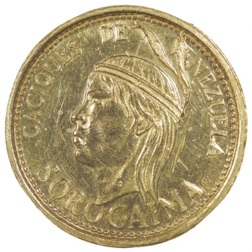 Venezuela. Circa 1957-60 1.5 Gram Gold Chief