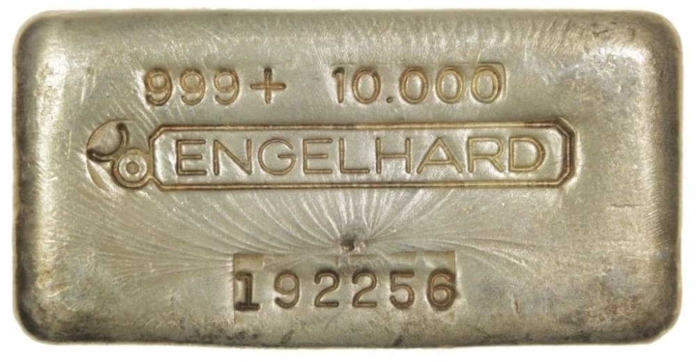 Canadian Engelhard Bar With Rare "Linen" Pattern