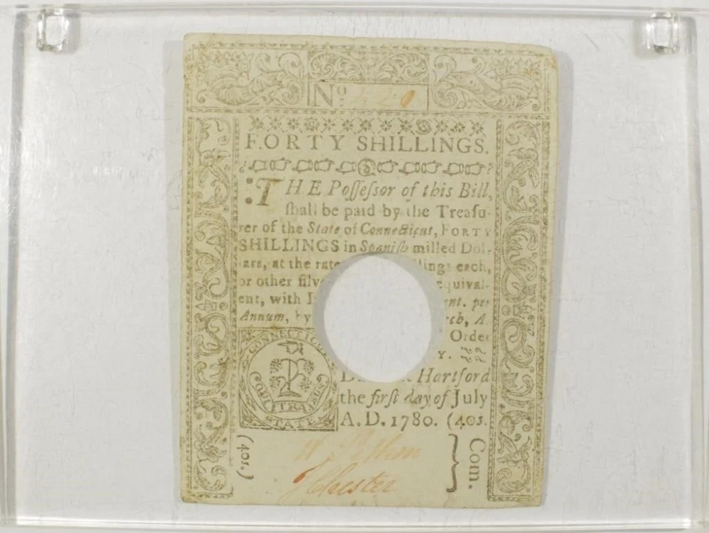 Colonial. Connecticut Forty Shillings