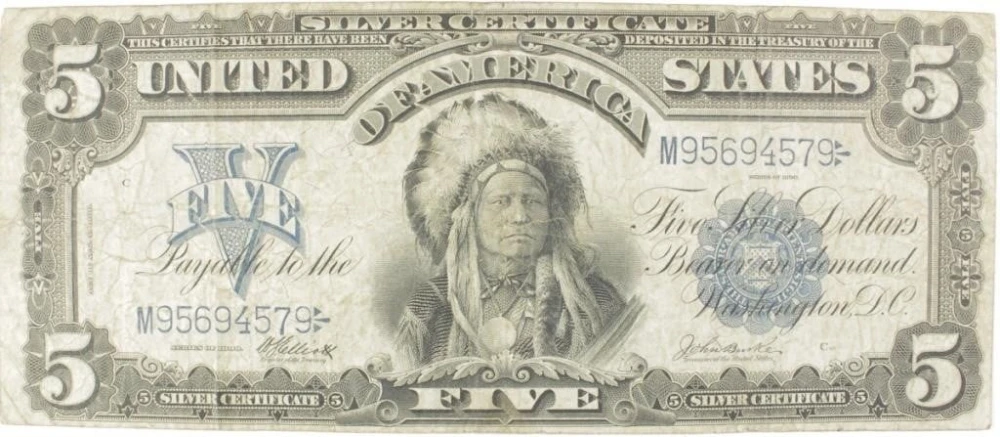 1899 $5 Chief Silver Certificate