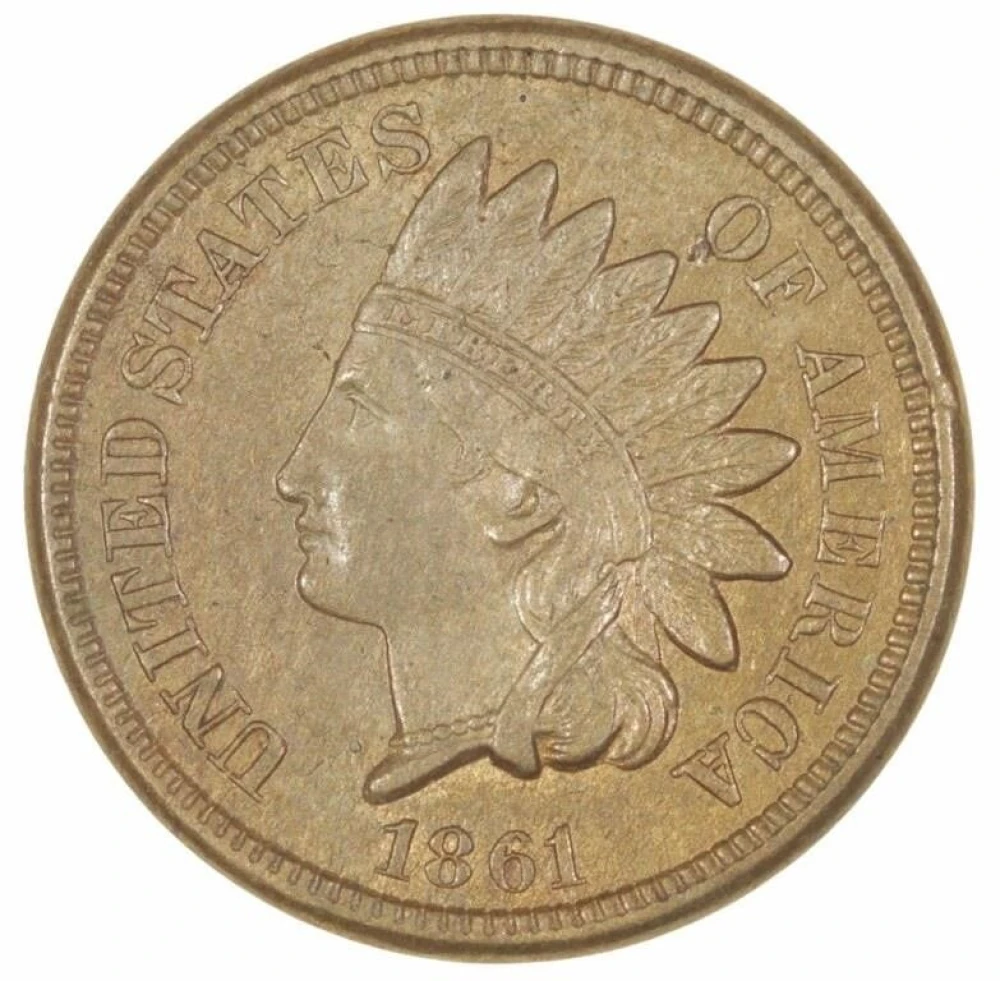 AU 1861 Indian Cent