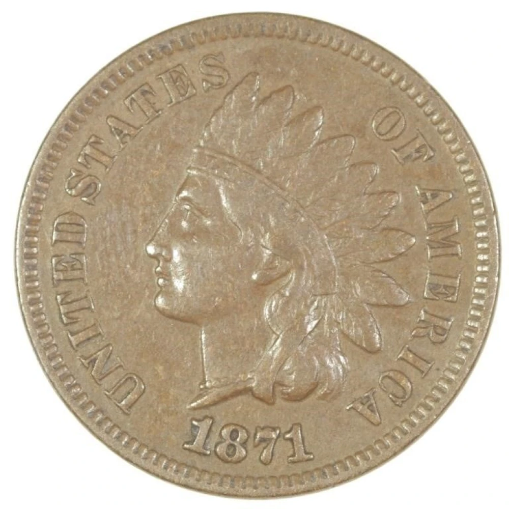 EF 1871 Indian Cent