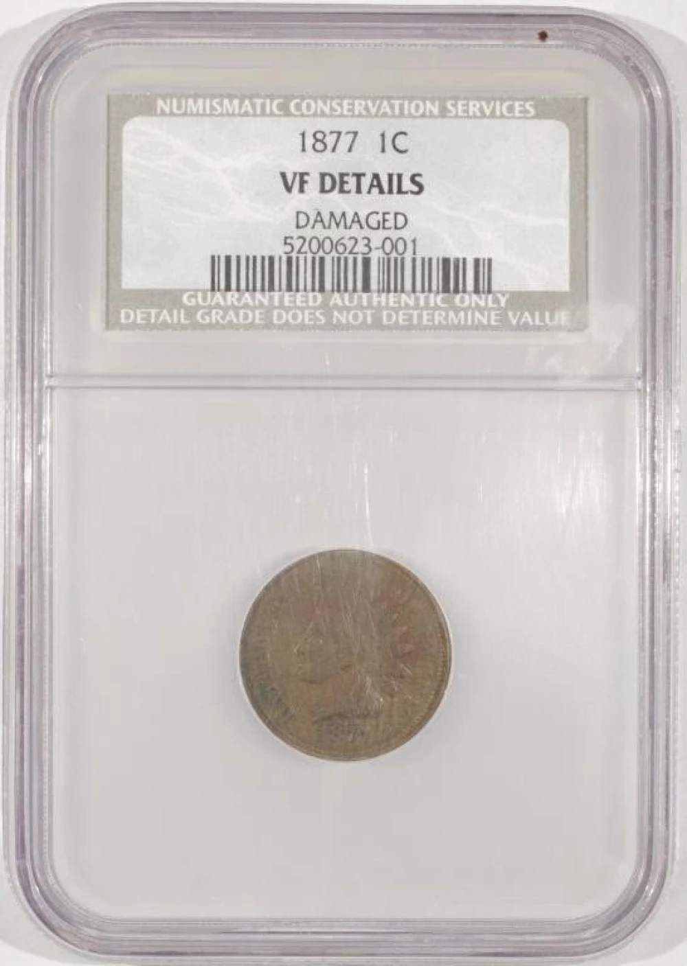 Key 1877 Indian Cent