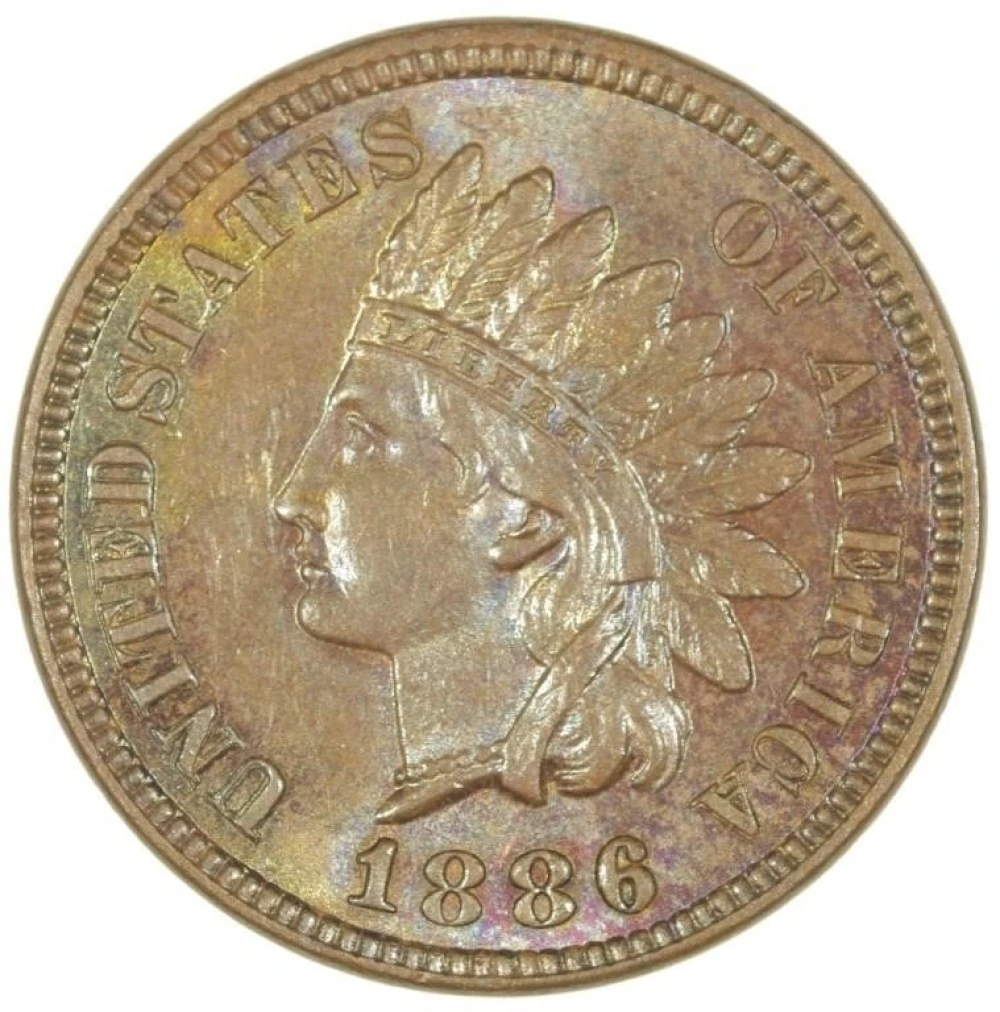 1886 Type I Indian Cent