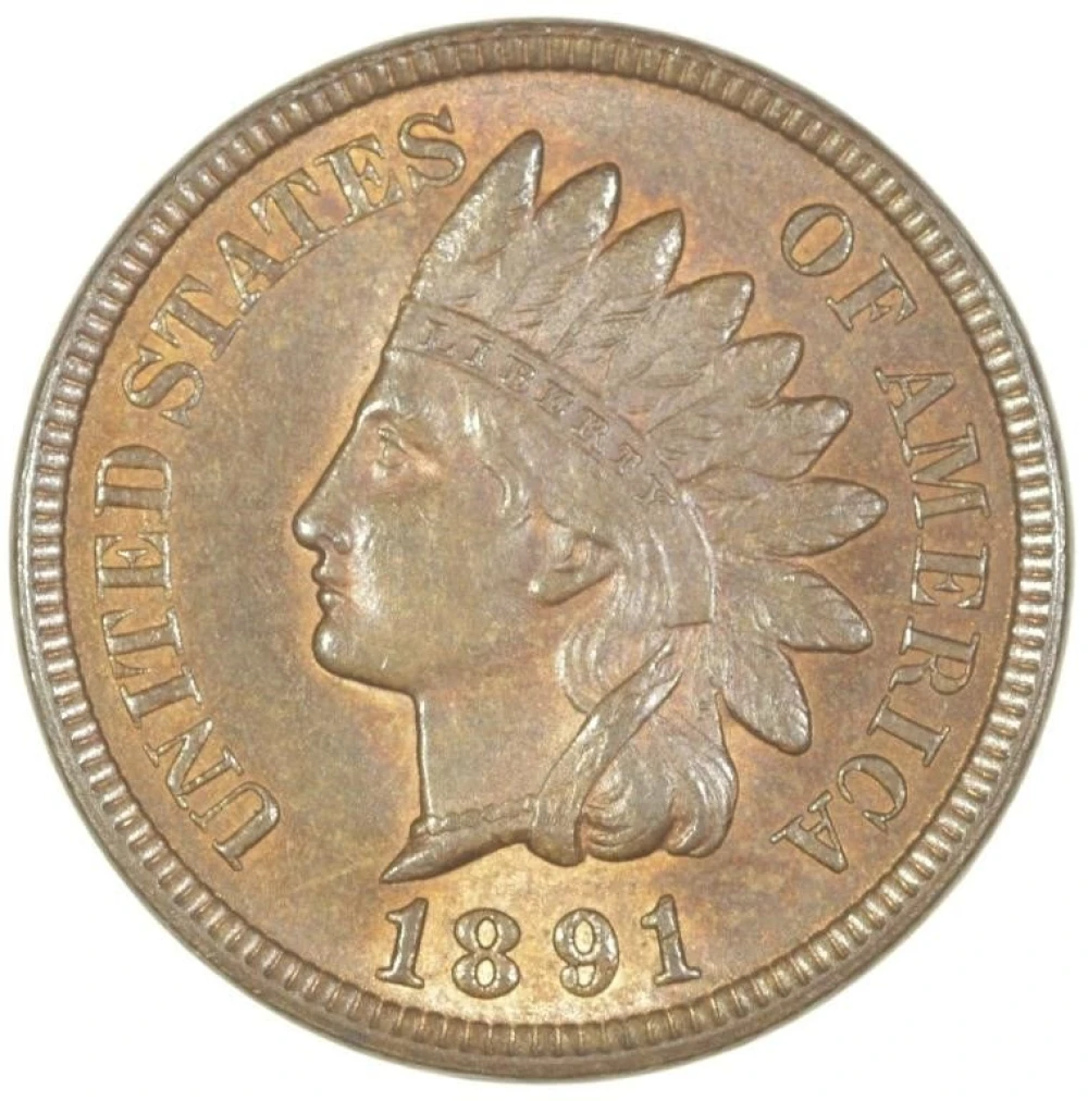 Nice UNC 1891 Indian Cent