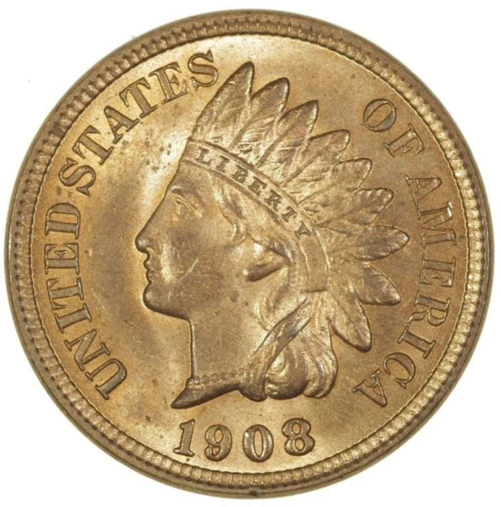 Premium Mint State 1908 Indian Cent