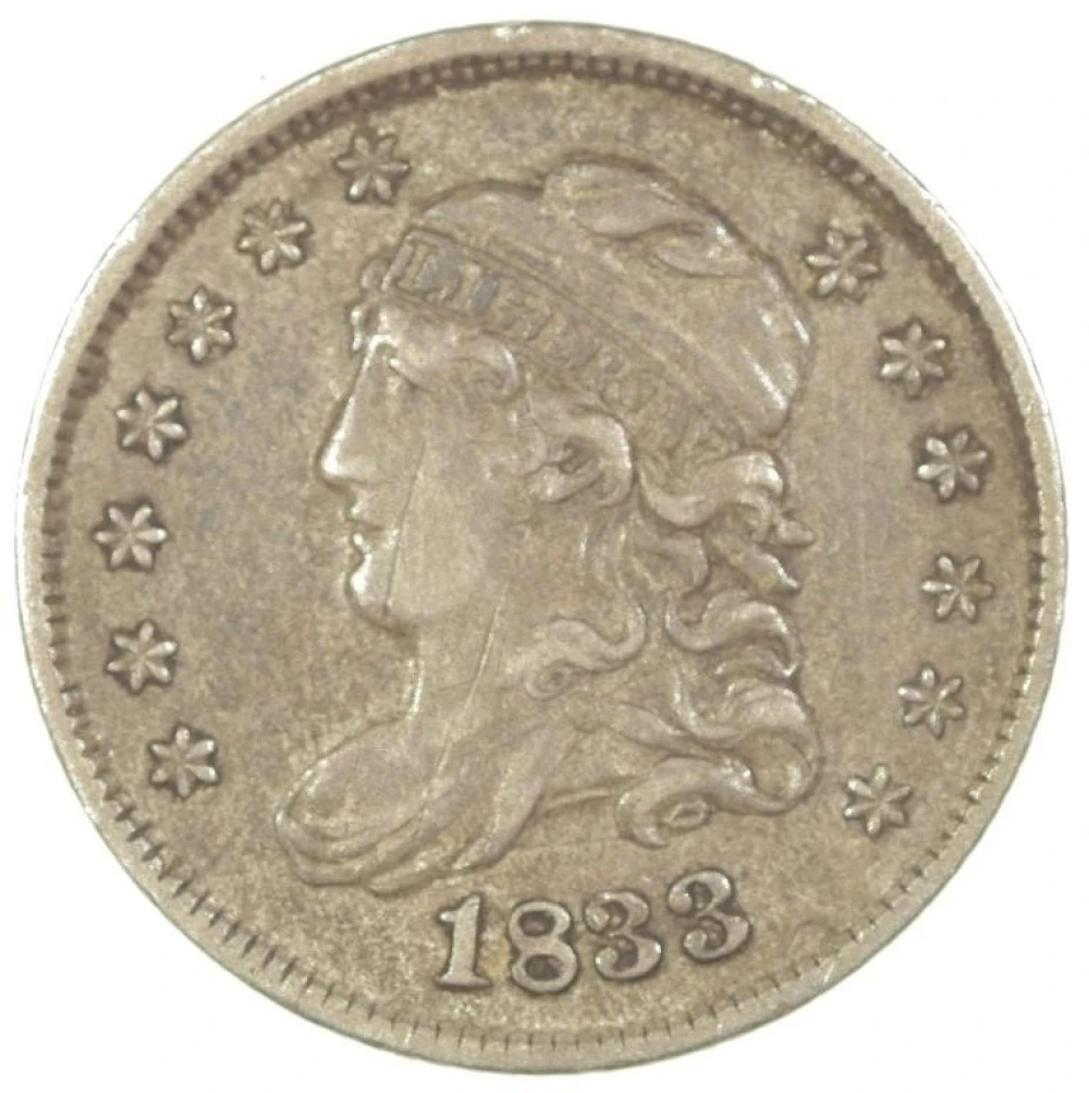 EF 1833 Half Dime