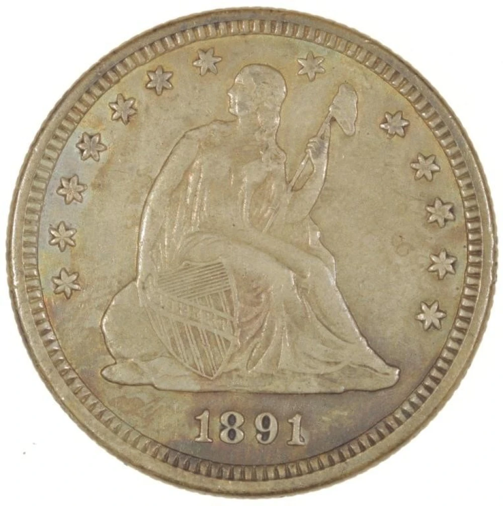 Sharp 1891 Seated Quarter