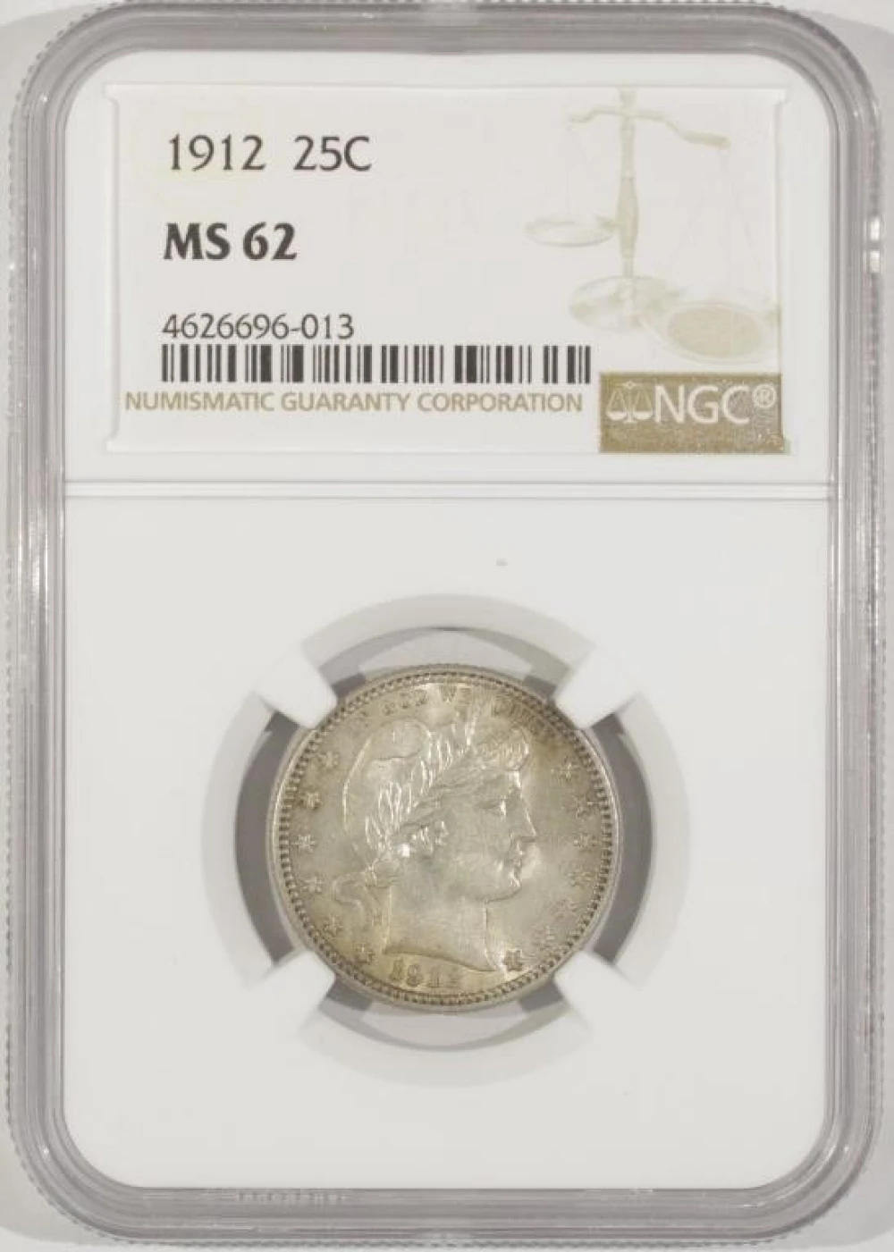 Select UNC 1912 Barber Quarter