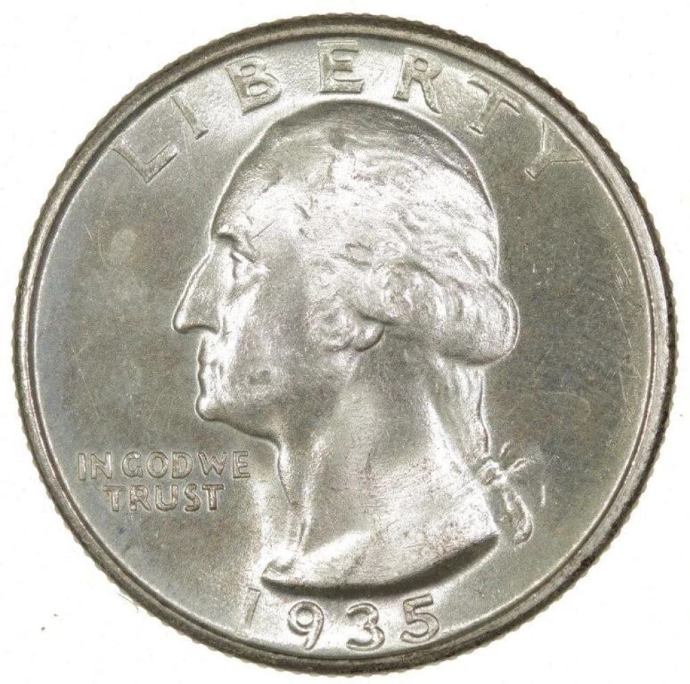 Very Choice 1935-D Washington Quarter