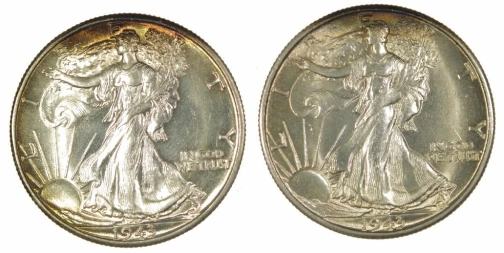 1943-D & S Walking Liberty Pair