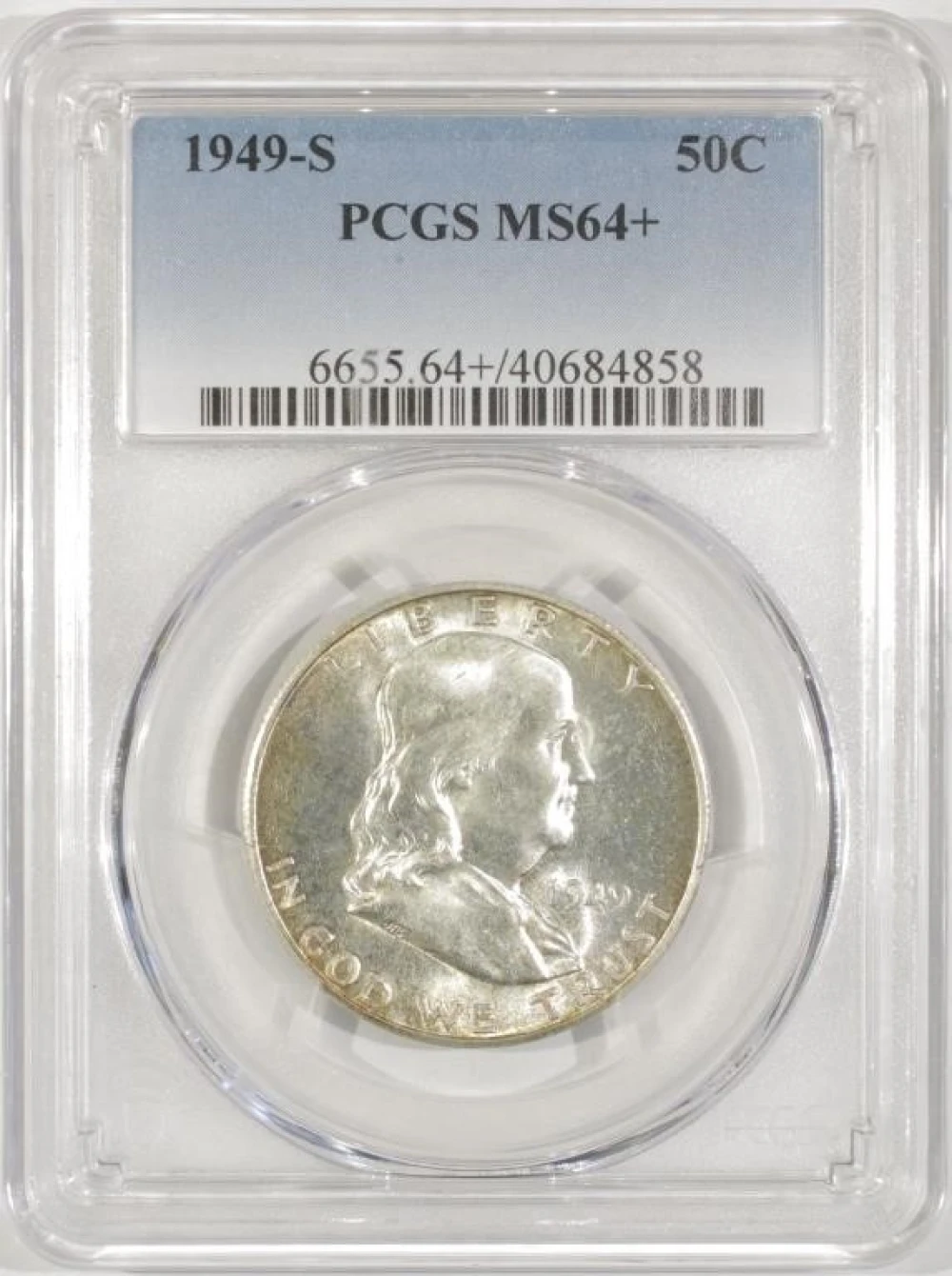 Near Gem 1949-S Franklin Half Dollar