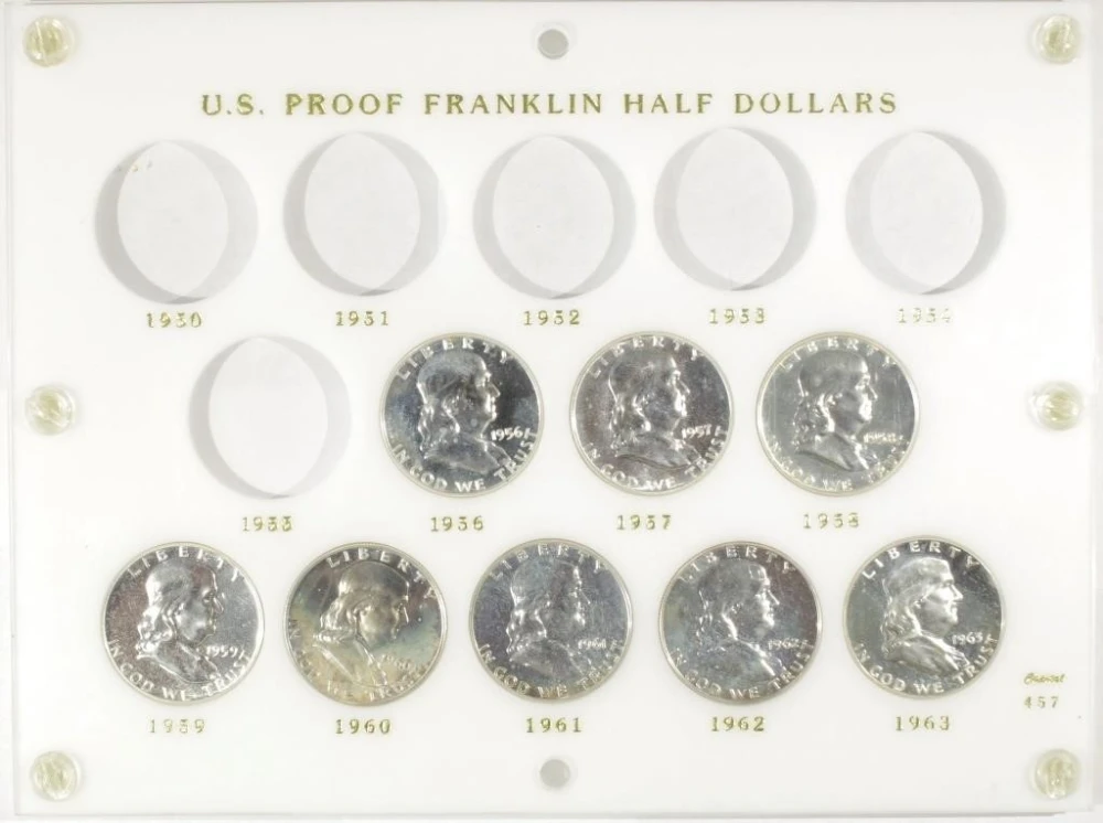 1956-63 Set of Proof Franklin Halves