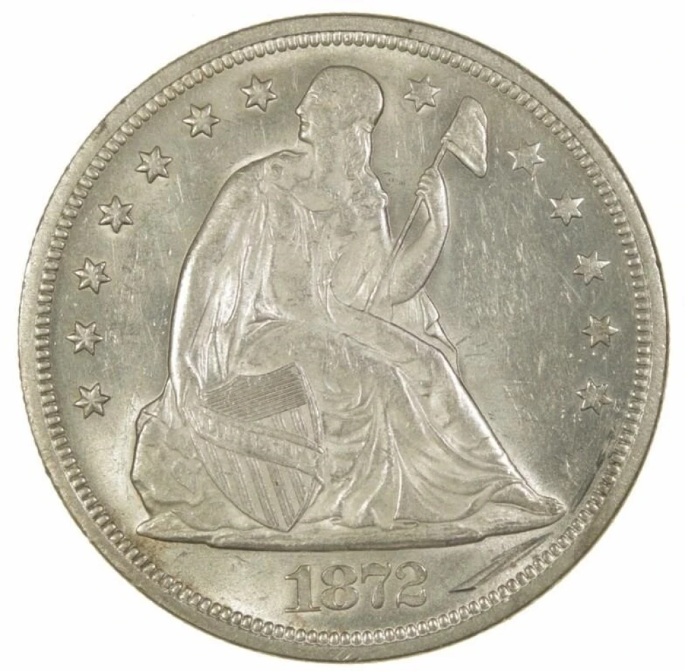 Mint State 1872 Seated Dollar