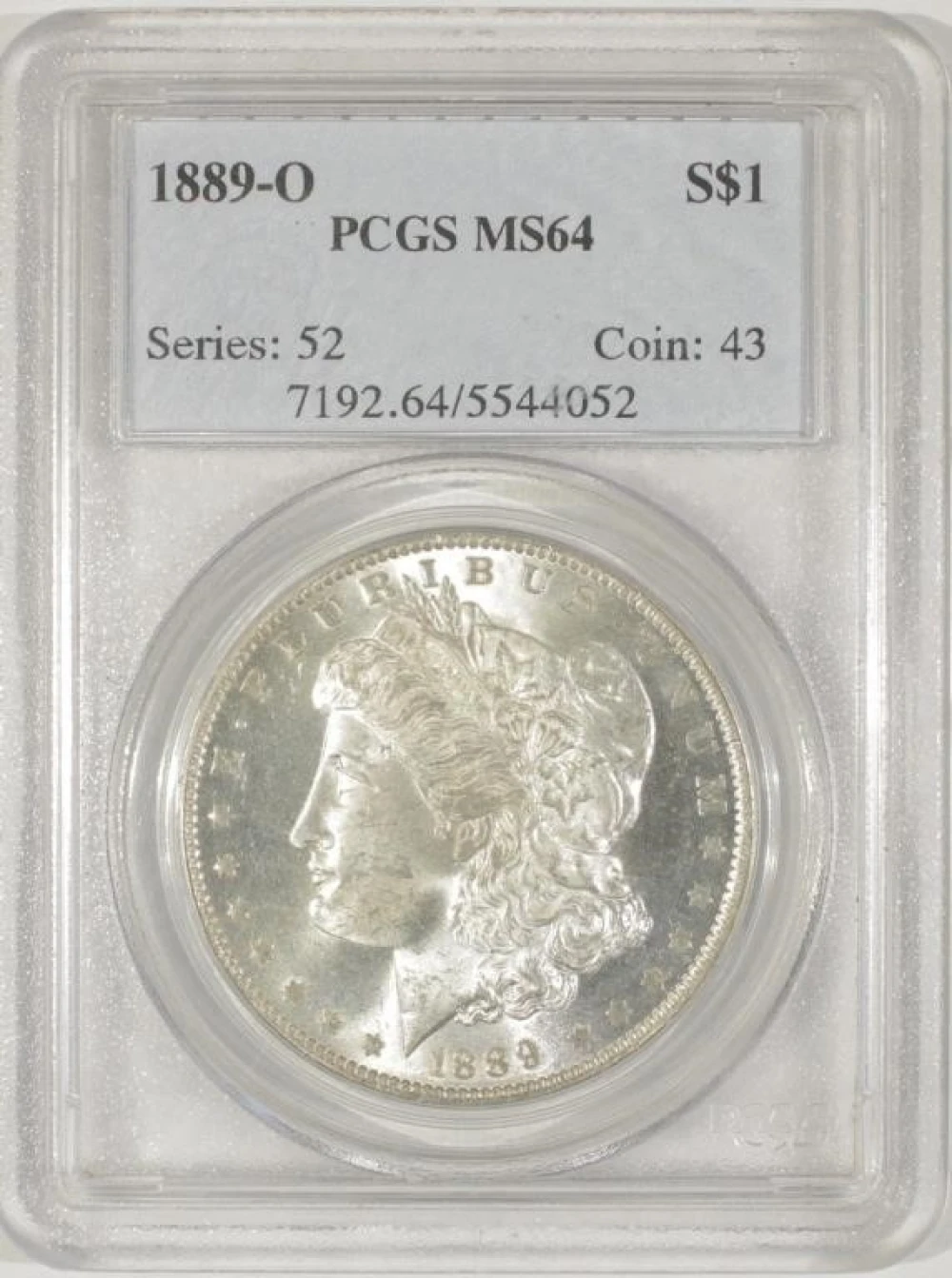 Brilliant MS-64 1889-O Morgan Dollar