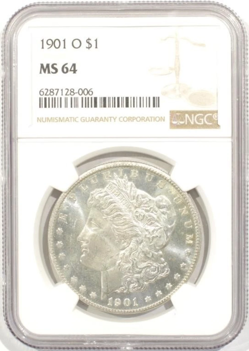 MS-64 1901-O Morgan Dollar