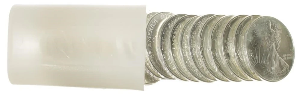 1993 Gem UNC American Silver Eagle Roll