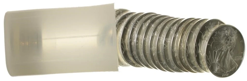2002 Gem BU American Silver Eagle Roll