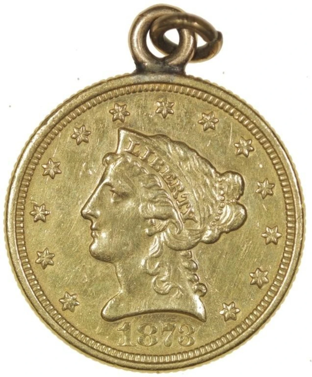 Jewelry 1873 $2.50 Gold Liberty
